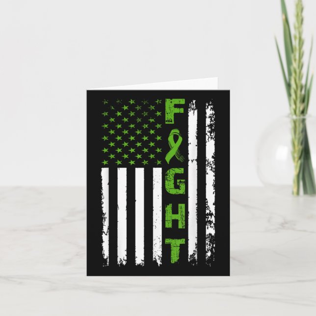 Carte Lutter contre la santé mentale American Flag Aware (Devant)