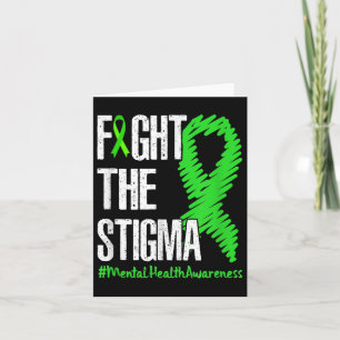 Carte Lutter contre la Stigma Green Ribbon Mental Health