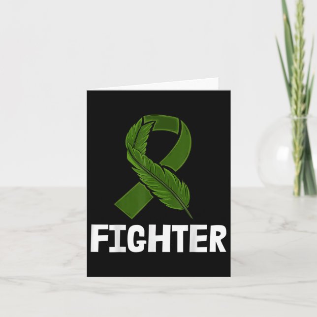 Carte Lutter contre la stigmatisation et le ruban vert S (Devant)