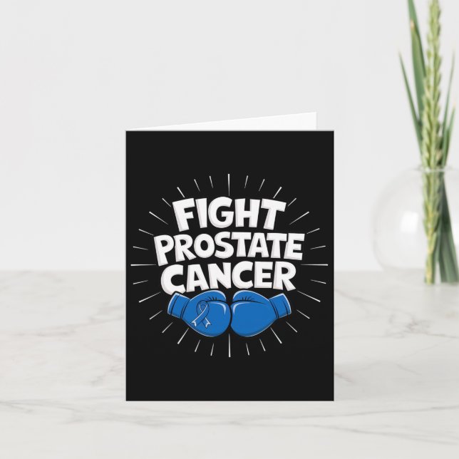 Carte Lutter contre le cancer de la prostate Bleu Ruban  (Devant)