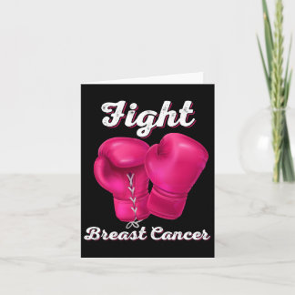 Carte Lutter contre le cancer du sein Gants de boîte Can