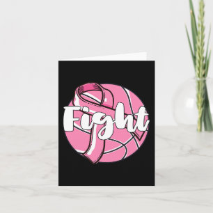 Carte Lutter Contre le cancer du sein Joueur de basket-b