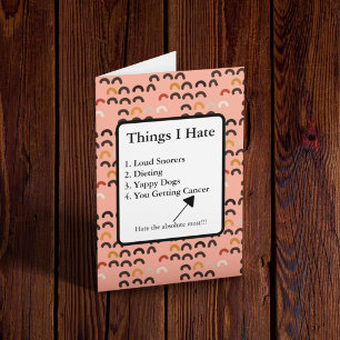 Carte Lutter contre le cancer Humour léger