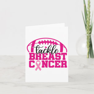Carte Lutter contre le cancer Ruban rose Footbyll Cancer