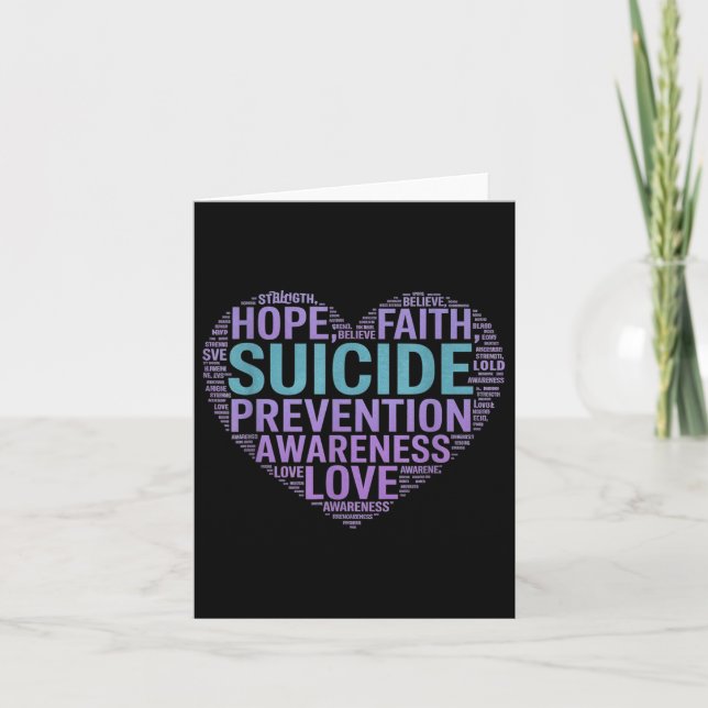 Carte Lutter contre le suicide Lutter contre l'espoir Un (Devant)