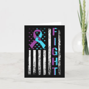 Carte Lutter contre le suicide Sensibilisation Drapeau a