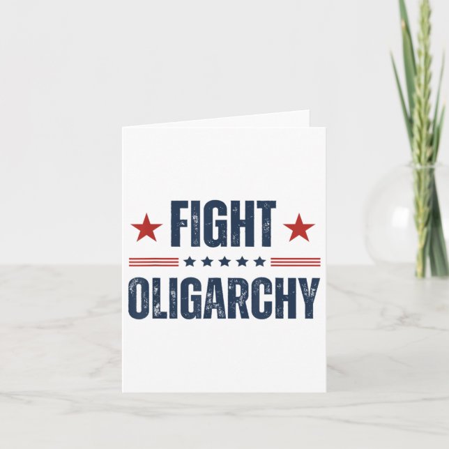 Carte Lutter contre l'oligarchie 2025 (Devant)