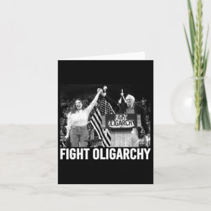 Carte Lutter Contre L'Oligarchie Bernie Sanders Et Aoc N