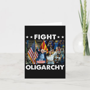 Carte Lutter Contre L'Oligarchie Bernie Sanders Et Aoc N