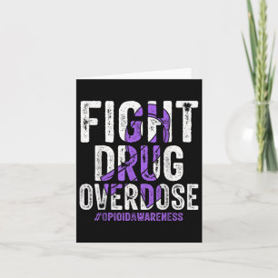 Carte Lutter contre l'overdose de rubéole violet surdose