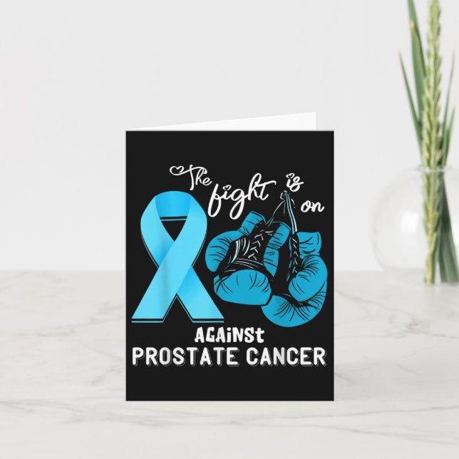 Carte Lutter Soutien Cancer de la prostate Guerrier Pros (Devant)