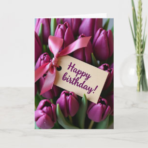 Carte Luxe Fleur Violet