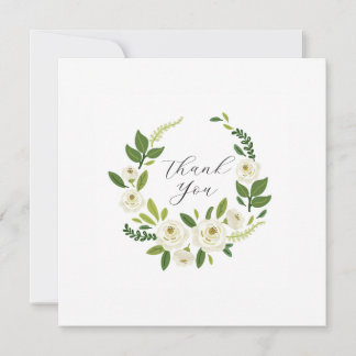 Carte Luxury White Rose Floral Frame 