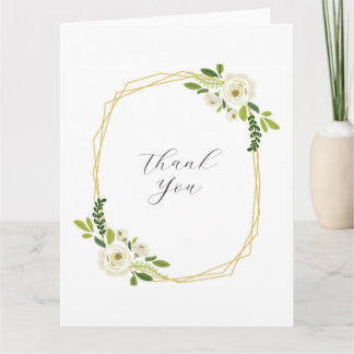 Carte Luxury White Rose Floral Frame 