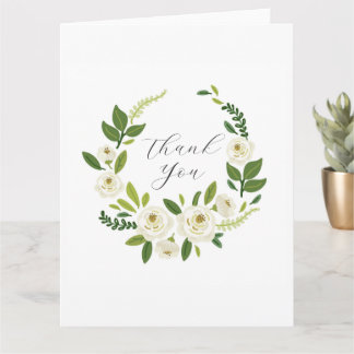 Carte Luxury White Rose Floral Frame 