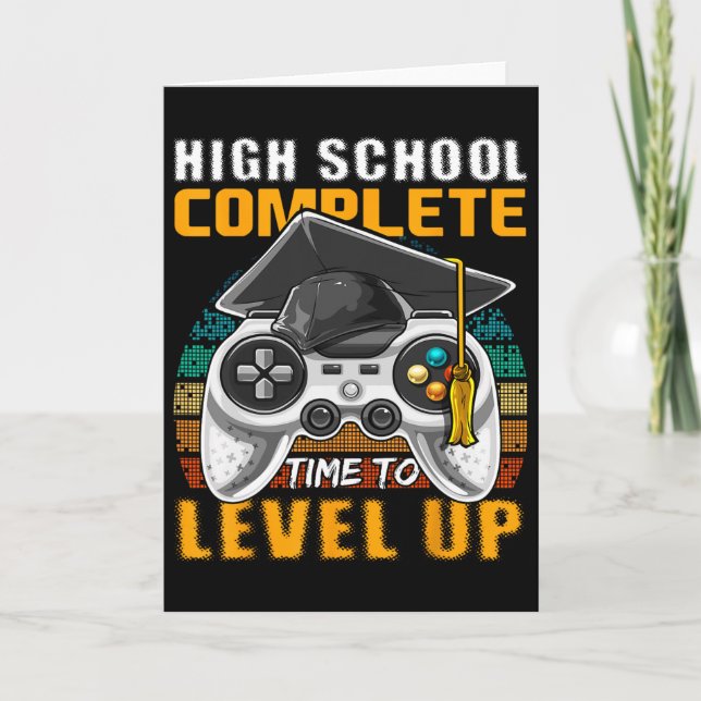 Carte Lycée Complet Vidéo Jeu Diplôme Supérieur (Devant)