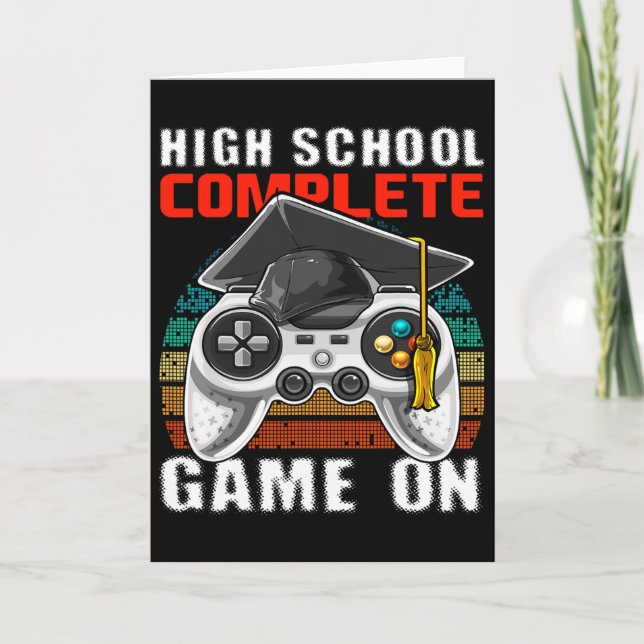 Carte Lycée Complet Vidéo Jeu Diplôme Supérieur (Devant)