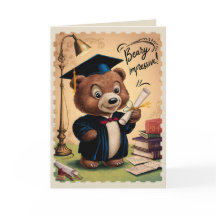 Lycée Graduation Cute Bear personnalisée