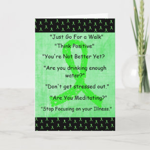 Carte Lyme Disease "Things I Wont Say" Get Well Card