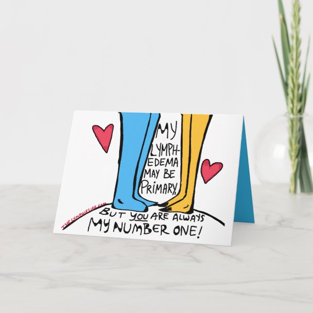 Carte Lymphedema Primaire "Always Number One" (Devant)