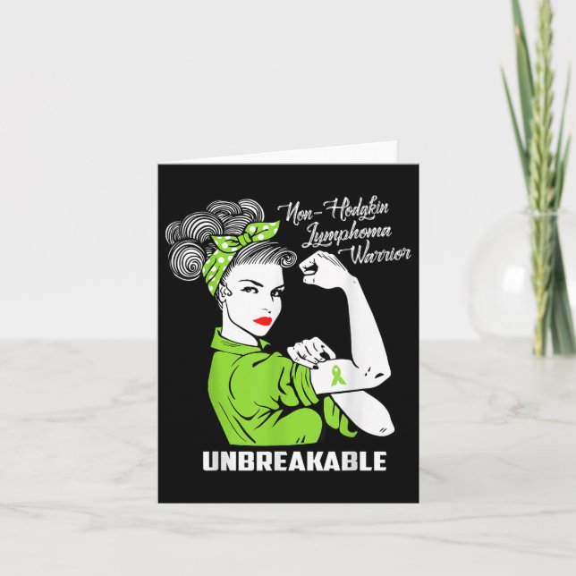 Carte Lymphome guerrier non-hodgkiné Conscience indestru (Devant)