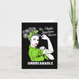 Carte Lymphome guerrier non-hodgkiné Conscience indestru