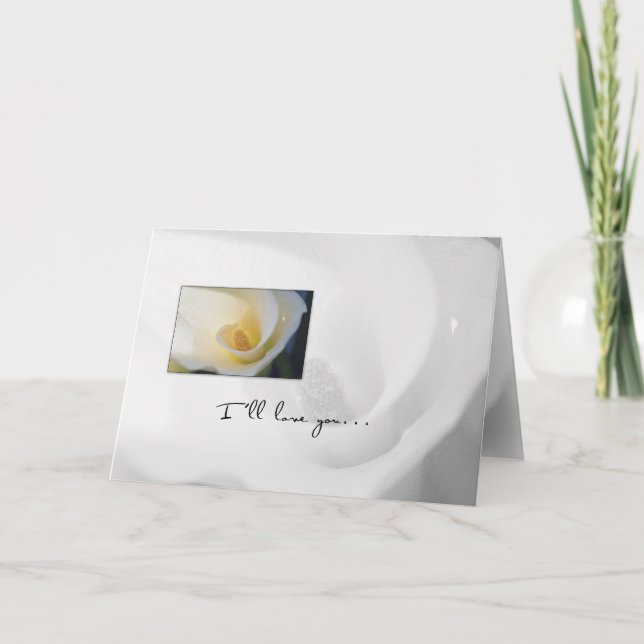 Carte Lys Calla Notre Anniversaire (Devant)