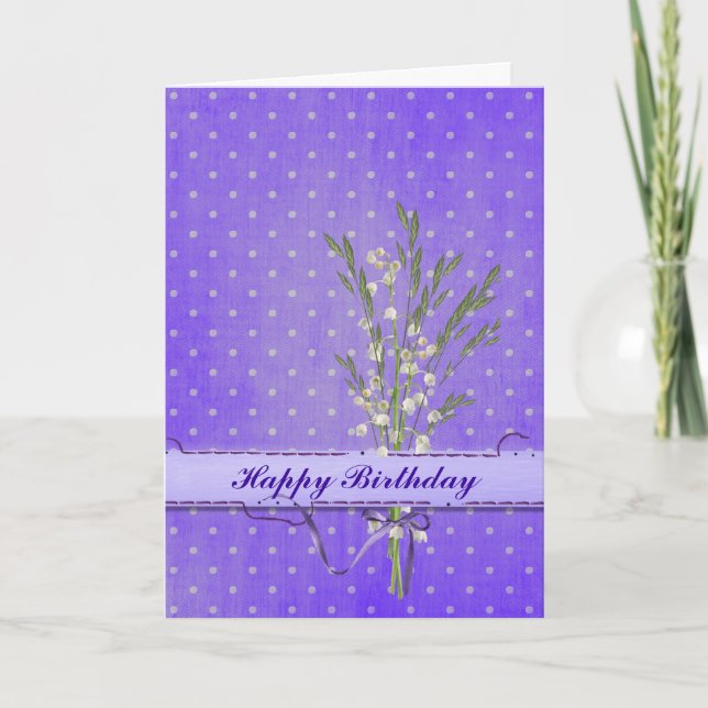 Carte Lys d'anniversaire (Devant)