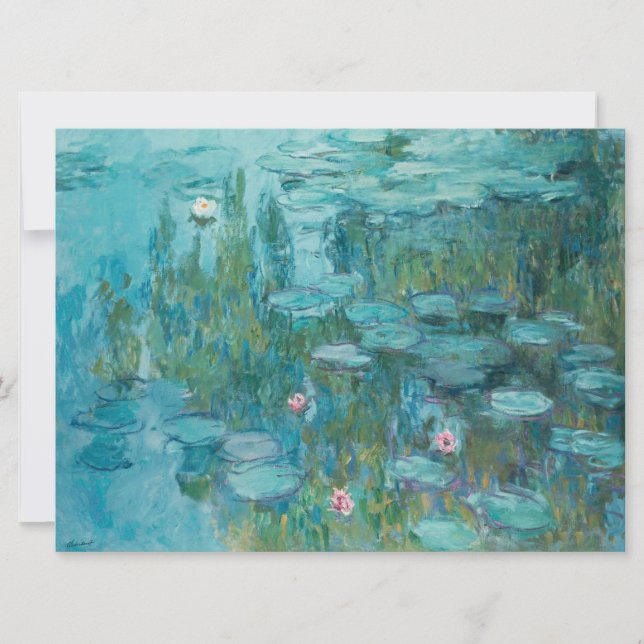 Carte Lys d'eau (par Claude Monet, 1915) (Devant)