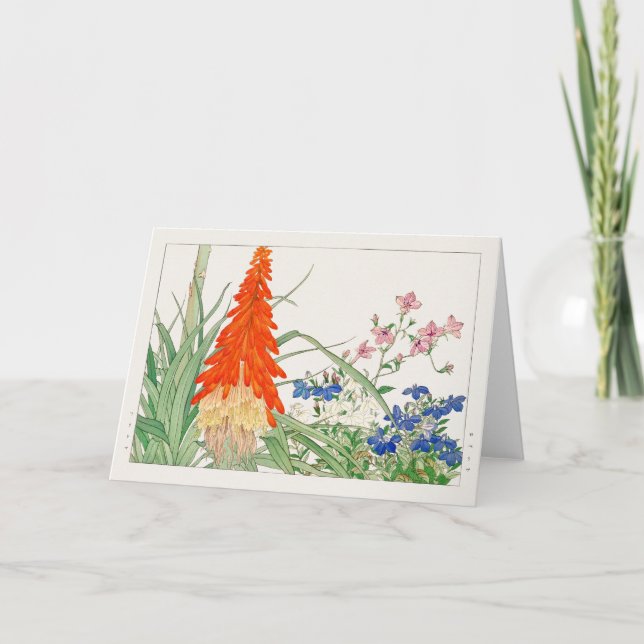 Carte Lys torches, Lobelia par Tanigami Konan (Devant)