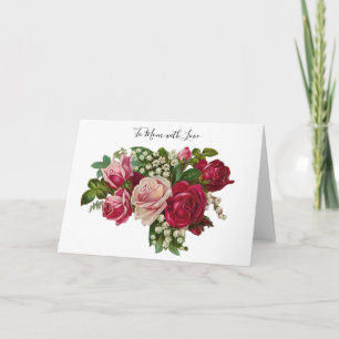 Carte Lys victorienne classique de la vallée Romance