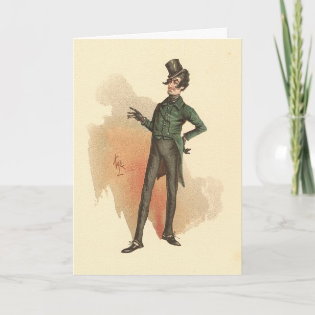 Carte M. Alfred Jingle du Pickwick Papers (Devant)