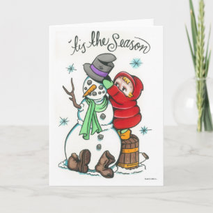 Carte M. Bonhomme de neige