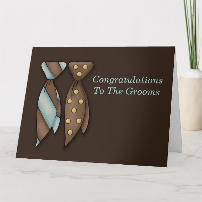 Carte M. et M., Mariage de Two Grooms (Devant)