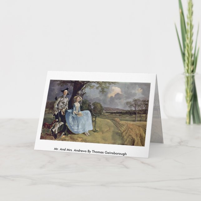 Carte M. Et Mme Andrews Par Thomas Gainsborough (Devant)