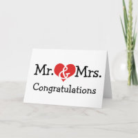 M. et Mme Love Heart Mariage Félicitations