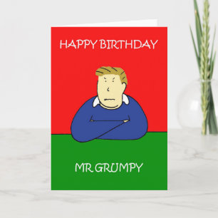 Carte M. Grumpy Joyeux anniversaire