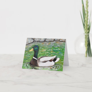 Carte M. Mallard Peinture de canard