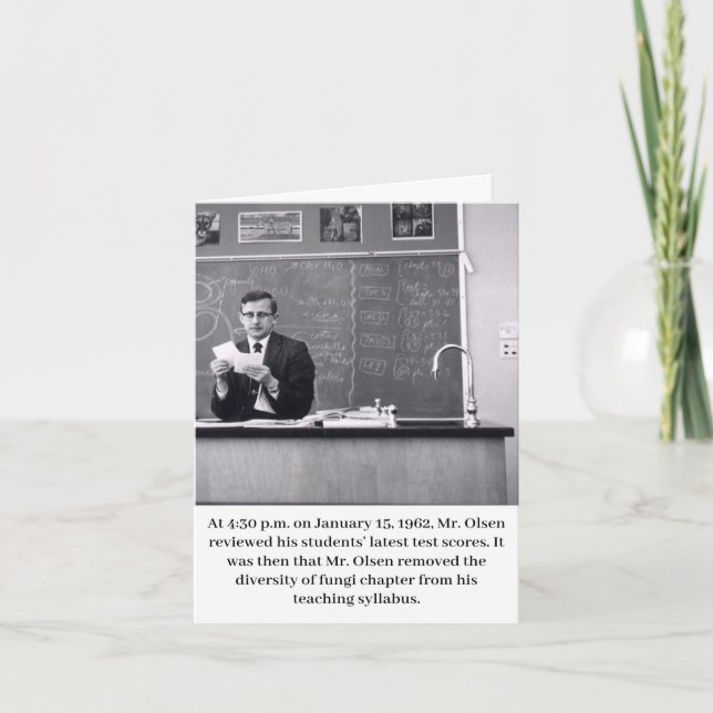 Carte M. Olsen Teacher (Devant)