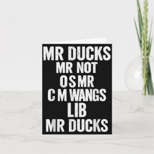 Carte M R Canards M R Pas O S M R Cm Wangs Lib M R Canar