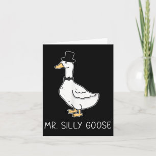 Carte M. Silly Goose Couple Correspondant Mariage Drôle