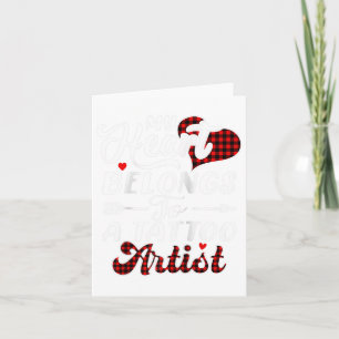 Carte Ma chemise de cœur appartient à un artiste de tato