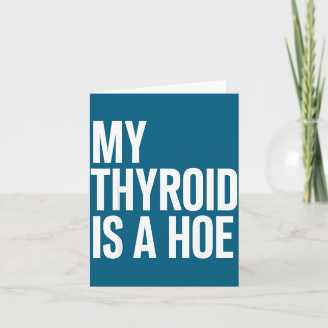 Carte Ma Chemise Thyroïde Cancer de la Thyroïde (Devant)