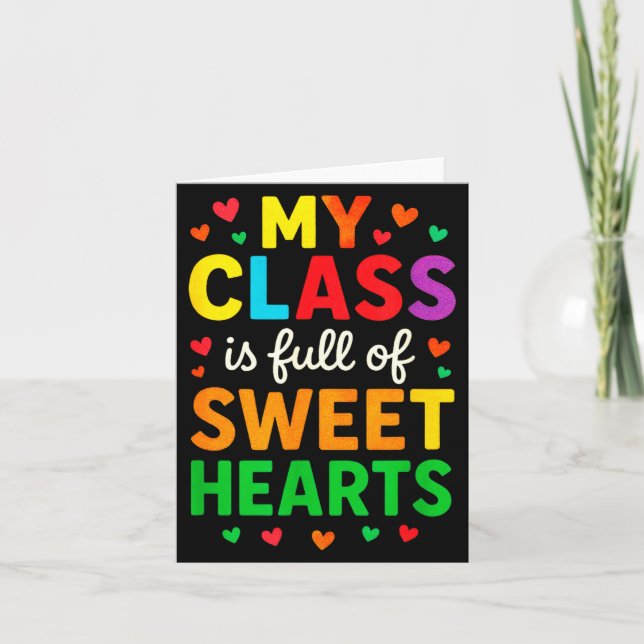 Carte Ma classe est pleine de chéris - Saint-Valentin de (Devant)