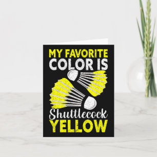 Carte Ma Couleur Favorite Est Shuttle Yellow Funny Dmint