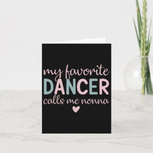 Carte Ma Danse Favorite M'Appelle Danse Drôle Nonna