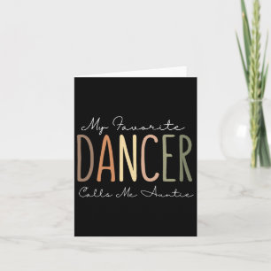 Carte Ma Danse Favorite M'Appelle Tante Tante Tante Lo