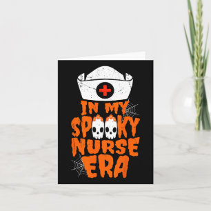 Carte Ma Éffrayante Époque Infirmière Drôle Halloween Wi