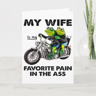 Carte Ma femme est mon mal préféré dans la grenouille