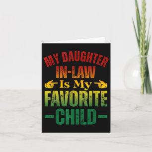 Carte Ma Fille En Droit Est Mon Favori Enfant Favori Fan